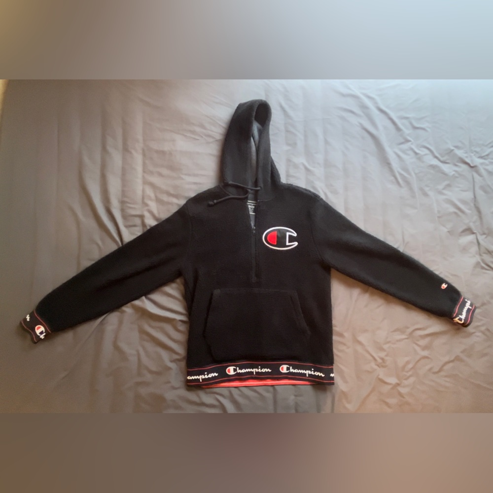 Champion Men’s Medium Fleece Pullover Quarter-zip